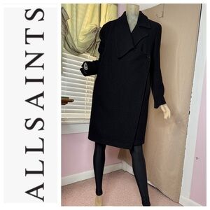 ALL SAINTS ELLIS WOOL  COAT